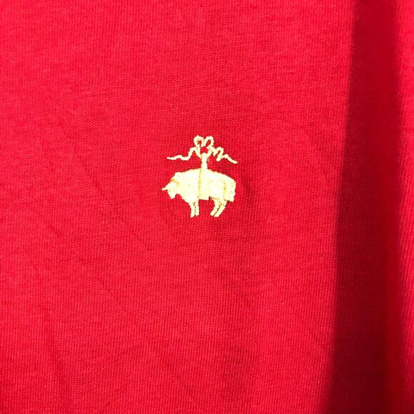 Men’s Brooks Brothers Classic Red T-Shirt XL 100% Cotton Polo Logo Tee - Picture 2 of 4